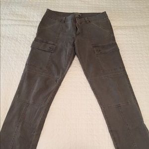 Banana Republic Army Green Denim Skinny Cargo